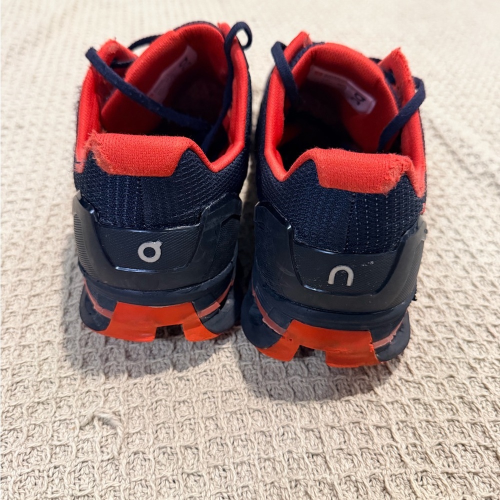 On Running black and Bright Red Shoes - Picture 3 of 8